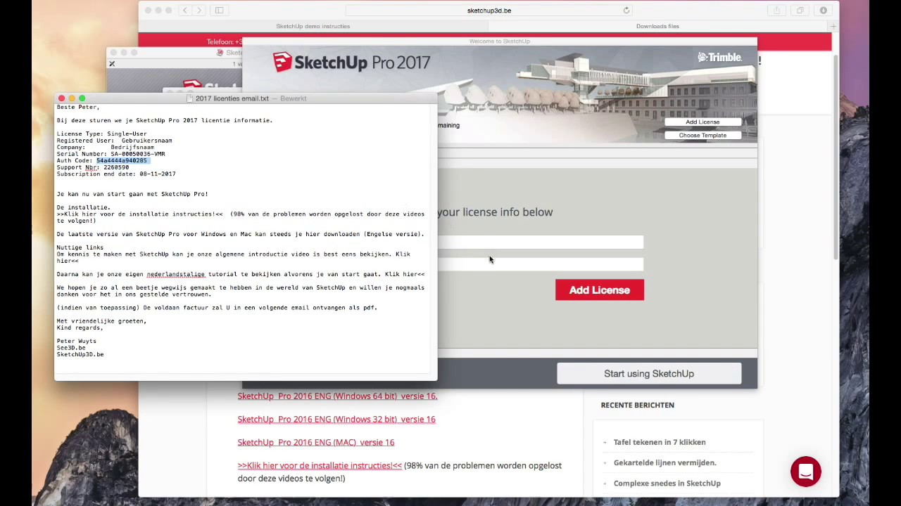 sketchup 2017 serial number and authorization code free