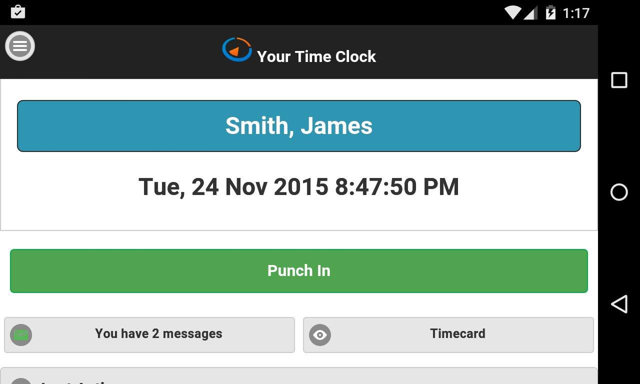 Free employee time clock software